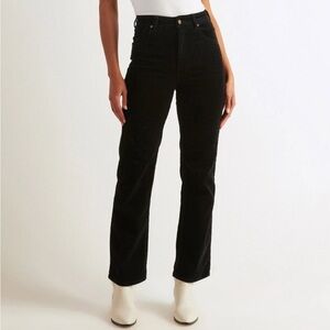 ROLLA'S Black High-Rise Straight-Leg Pants